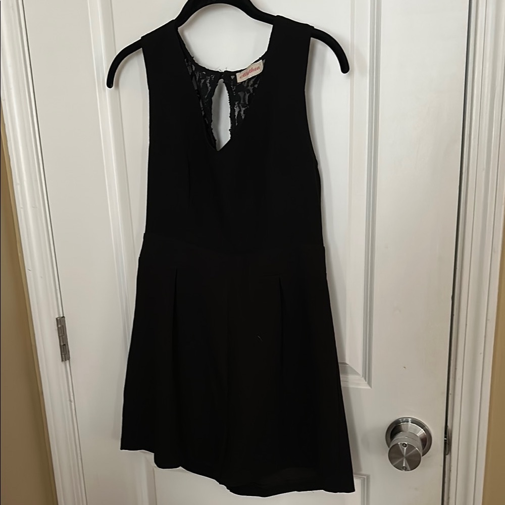 Alythea Black Sleeveless Romper